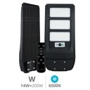 Candeeiro LED de rua solar Buat com sensor de movimento e luminosidade 14W 6500K IP65