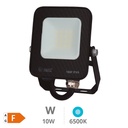 Projecteur aluminium LED Santadi 10W 6500K IP65 Noir