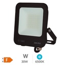 Proyector aluminio LED Santadi 30W 6500K IP65 Negro 