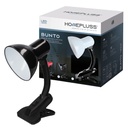 Bunto Lampe de bureau à bras articulé à pince E27 noire