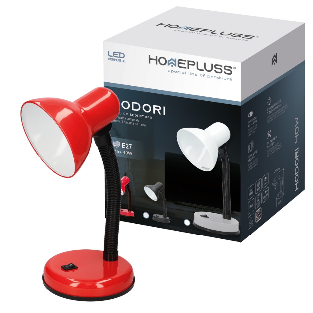 Hodori desk lamp E27- red