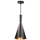 Lâmpada de teto pendente Série Ekiti E27 Ø180mm Preto