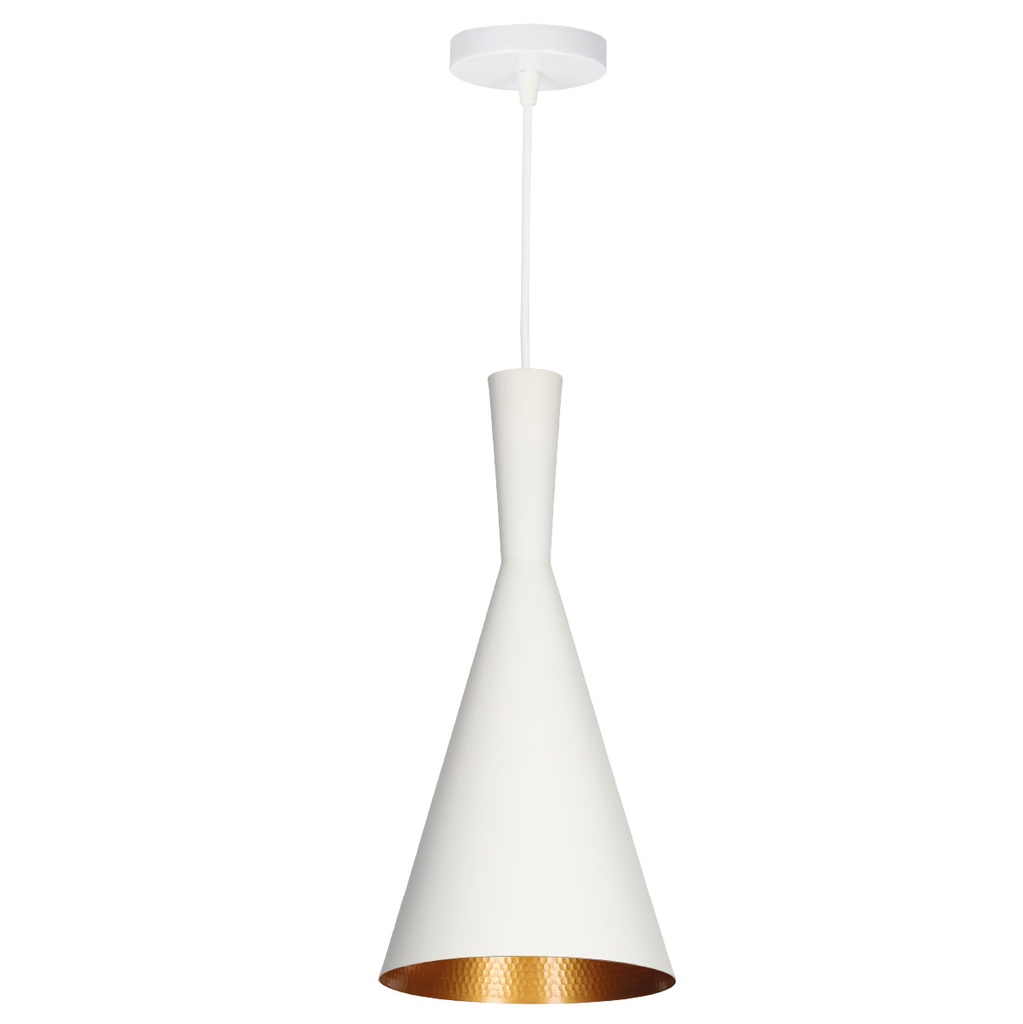 Lâmpada de teto pendente Série Ekiti E27 Ø180mm Branco