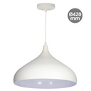 Lâmpada de teto pendente Série Nola E27 Ø420mm Branco