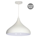 Lâmpada de teto pendente Série Nola E27 Ø320mm Branco
