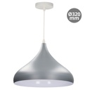 Lâmpada de teto pendente Série Nola E27 Ø320mm Cinzento