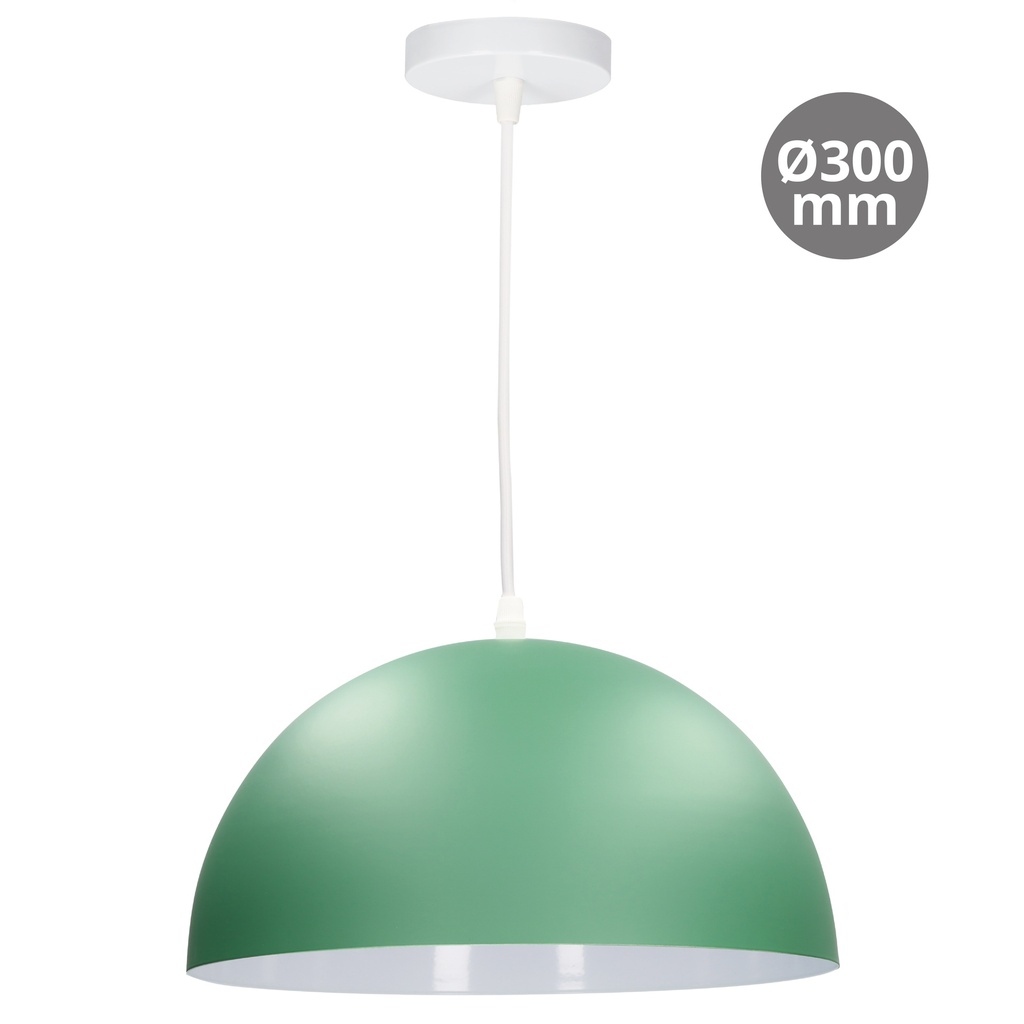 Lâmpada de teto pendente Série Abala E27 Ø300mm Verde