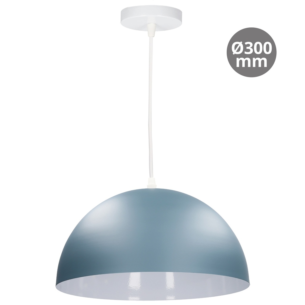 Lâmpada de teto pendente Série Abala E27 Ø300mm Azul