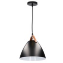 Lâmpada de teto pendente Série Dianza E27 Ø270mm Preto