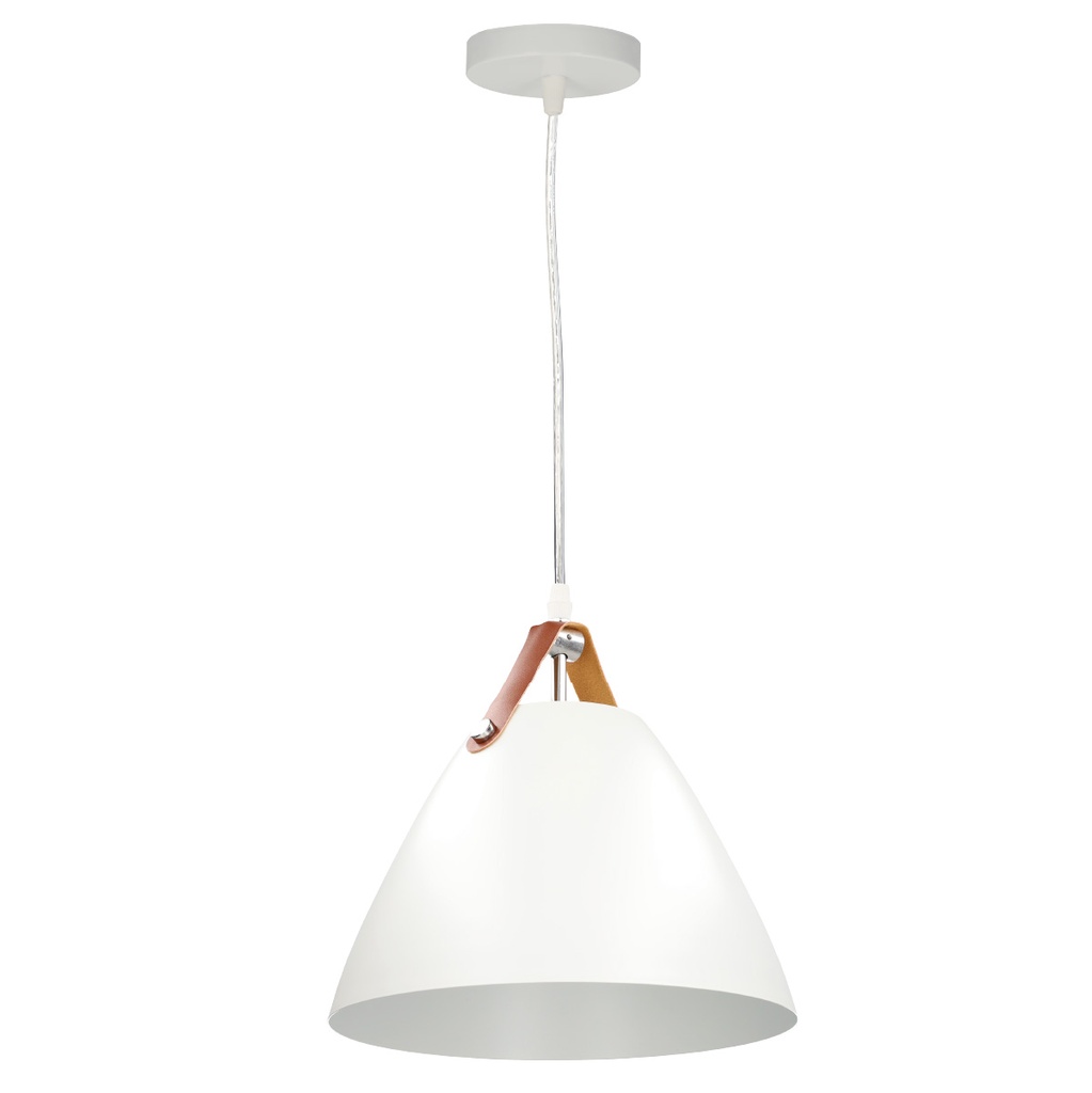 Lâmpada de teto pendente Série Dianza E27 Ø270mm Branco