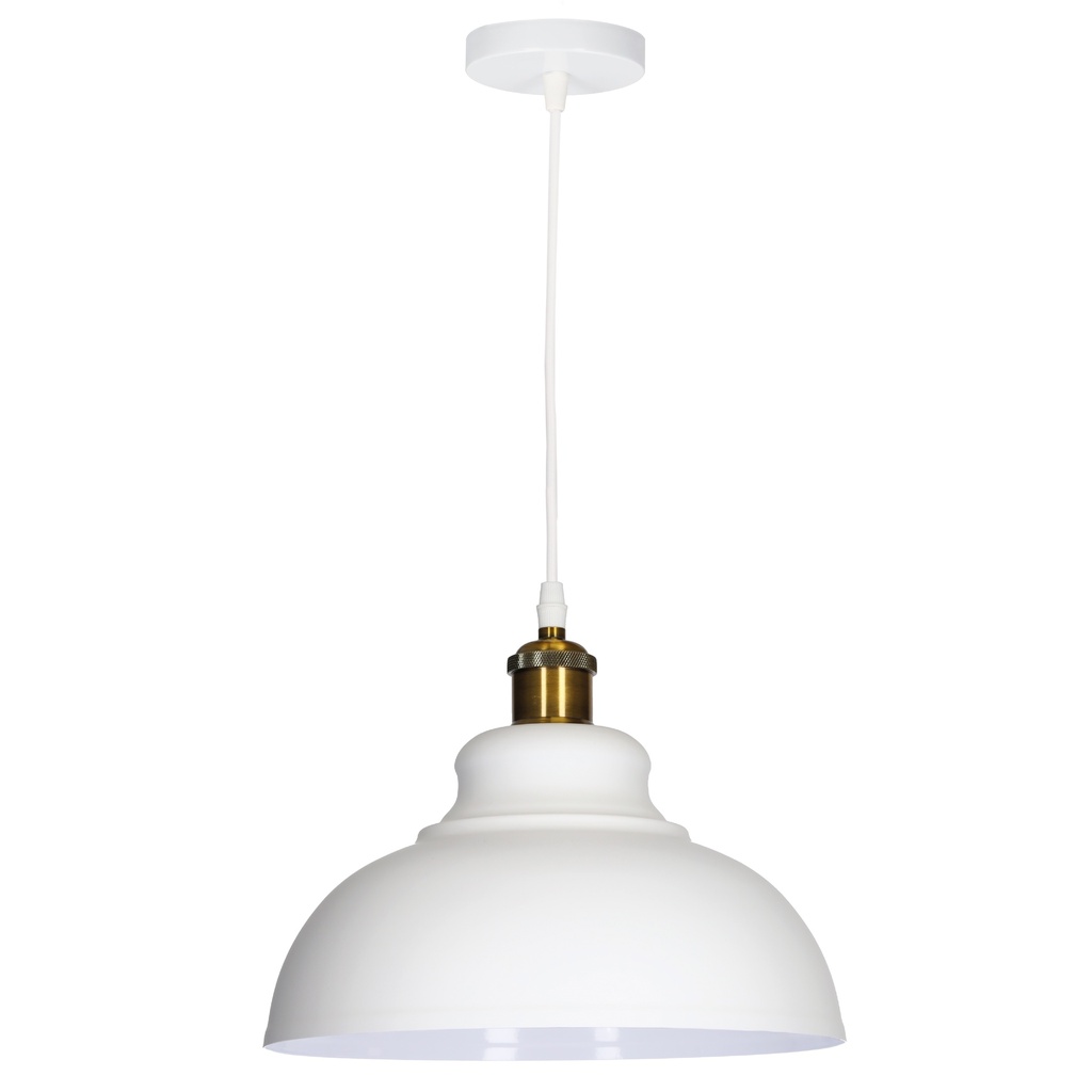 Lâmpada de teto pendente Série Akure E27 Ø290mm Branco