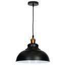Lâmpada de teto pendente Série Akure E27 Ø290mm Preto