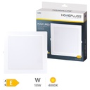 Makurdi squared recessed downlight 18W 4000K White