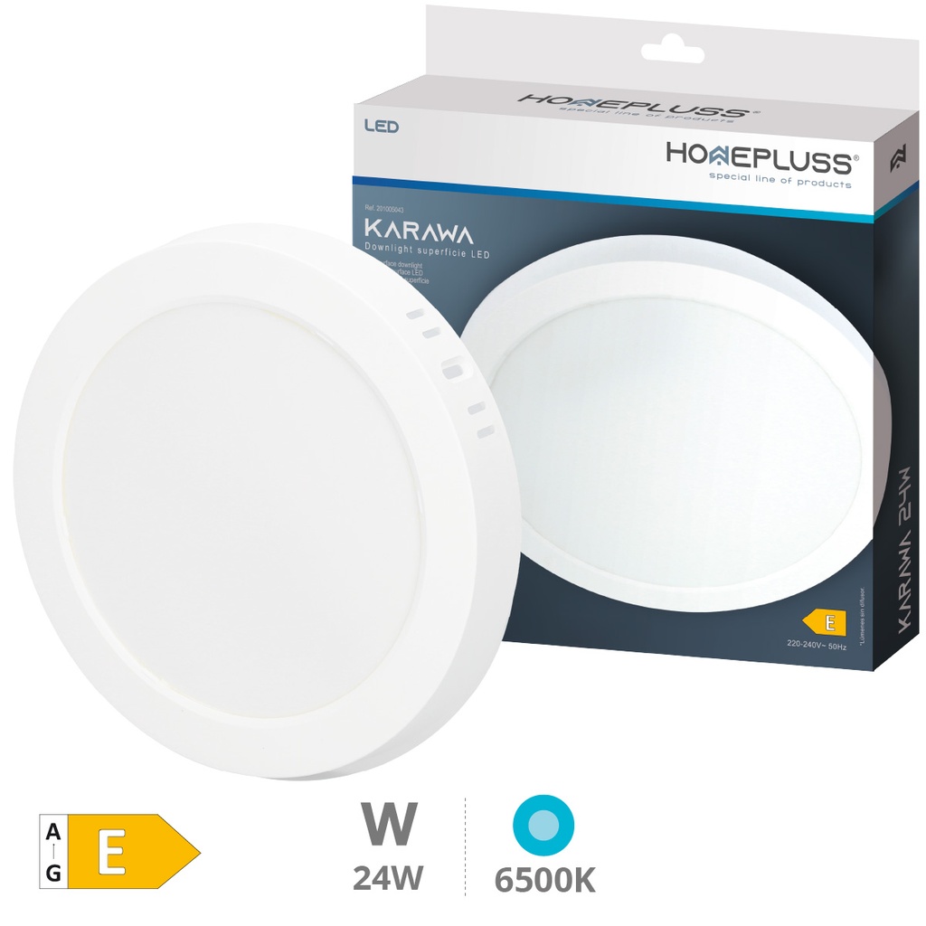 Karawa round surface downlight 24W 6500K White