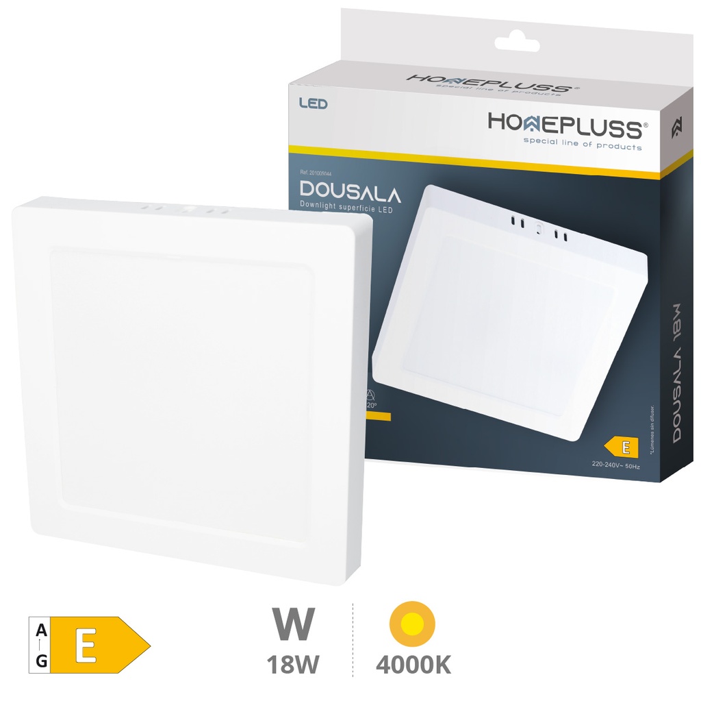 Dousala squared Surface downlight 18W 4000K White
