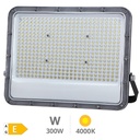 Projetor de alumínio LED Belinta 300W 4000K IP65 Preto 