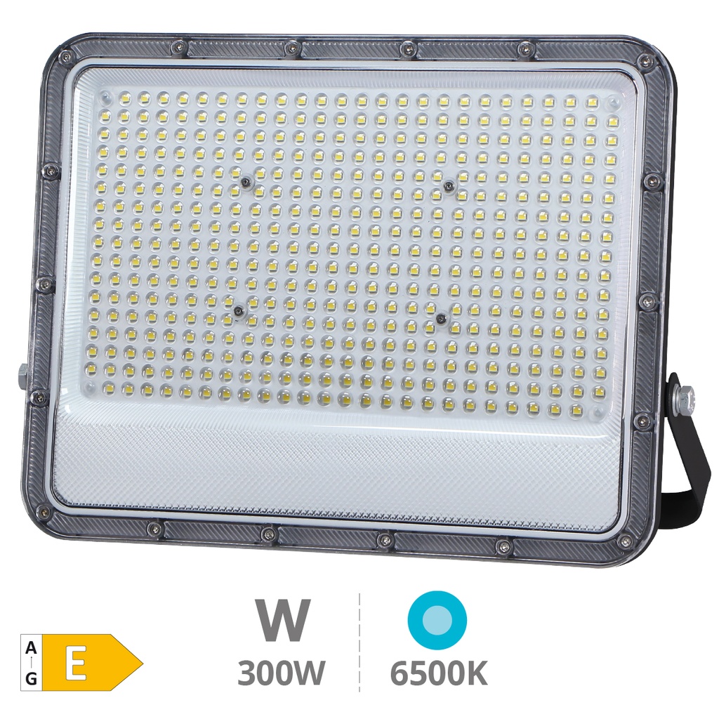 Projetor de alumínio LED Belinta 300W 6500K IP65 Preto 