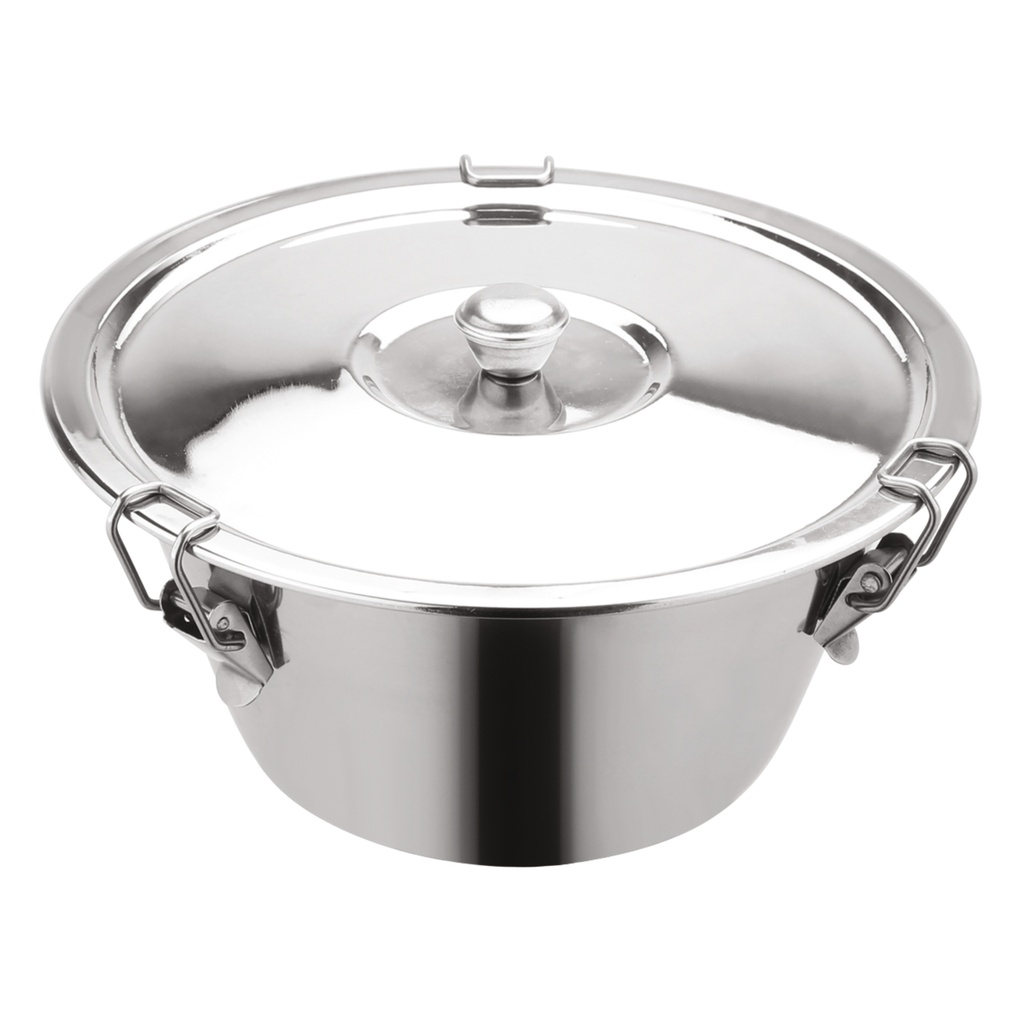 Flanera con tapa acero inox Ø20cm