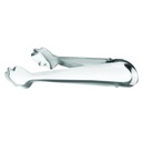 Pinças para gelo aço inox 18cm