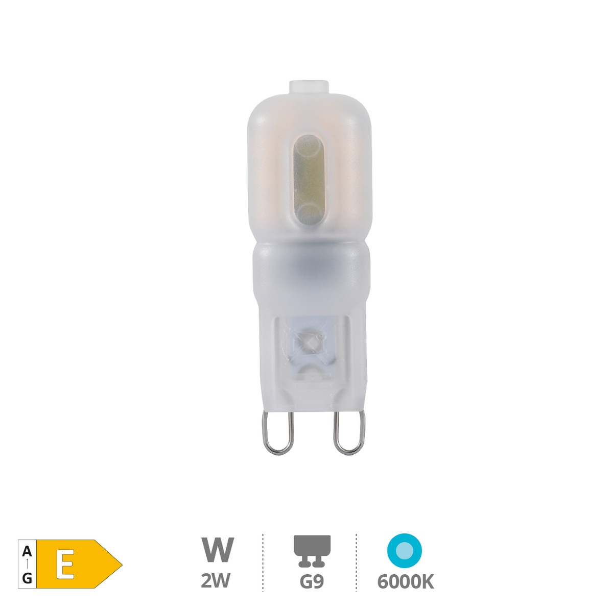 LED bulb 2W G9 6000K - 6u retractable