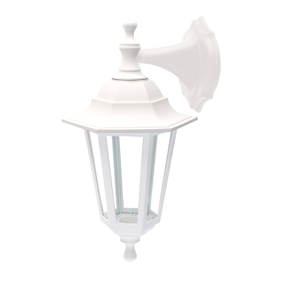 Lampadaire de jardin bras réversible Série Sakania E27 IP44 Blanc