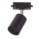 Spot rail monophasé GU10 Noir