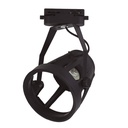E27 tracklight fixture monophase type rail Black