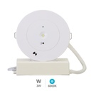 Downlight LED de emergencia Maude con autotest 3W 6000K
