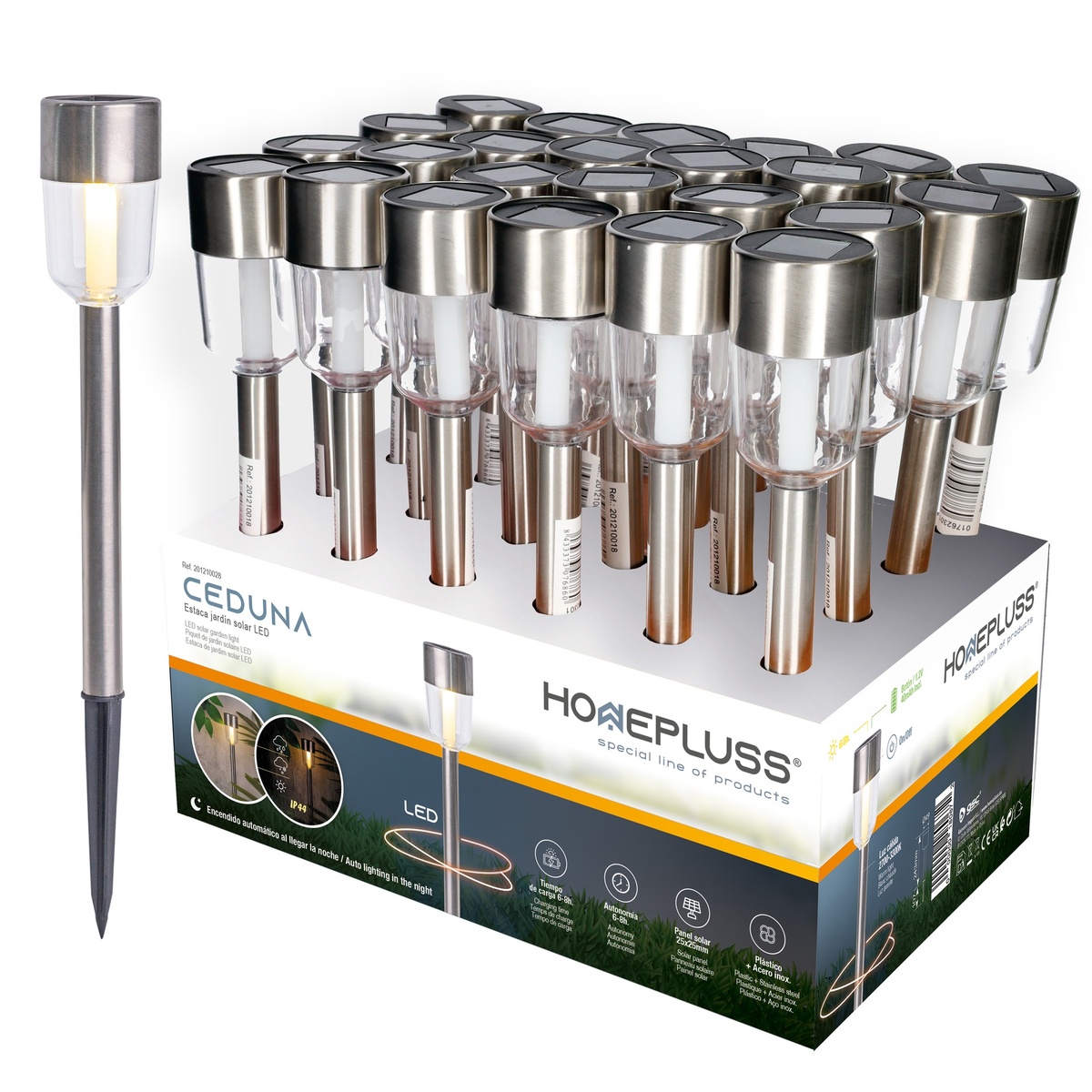 Ceduna LED solar garden light 2700-3300K IP44 - 24pcs inner box