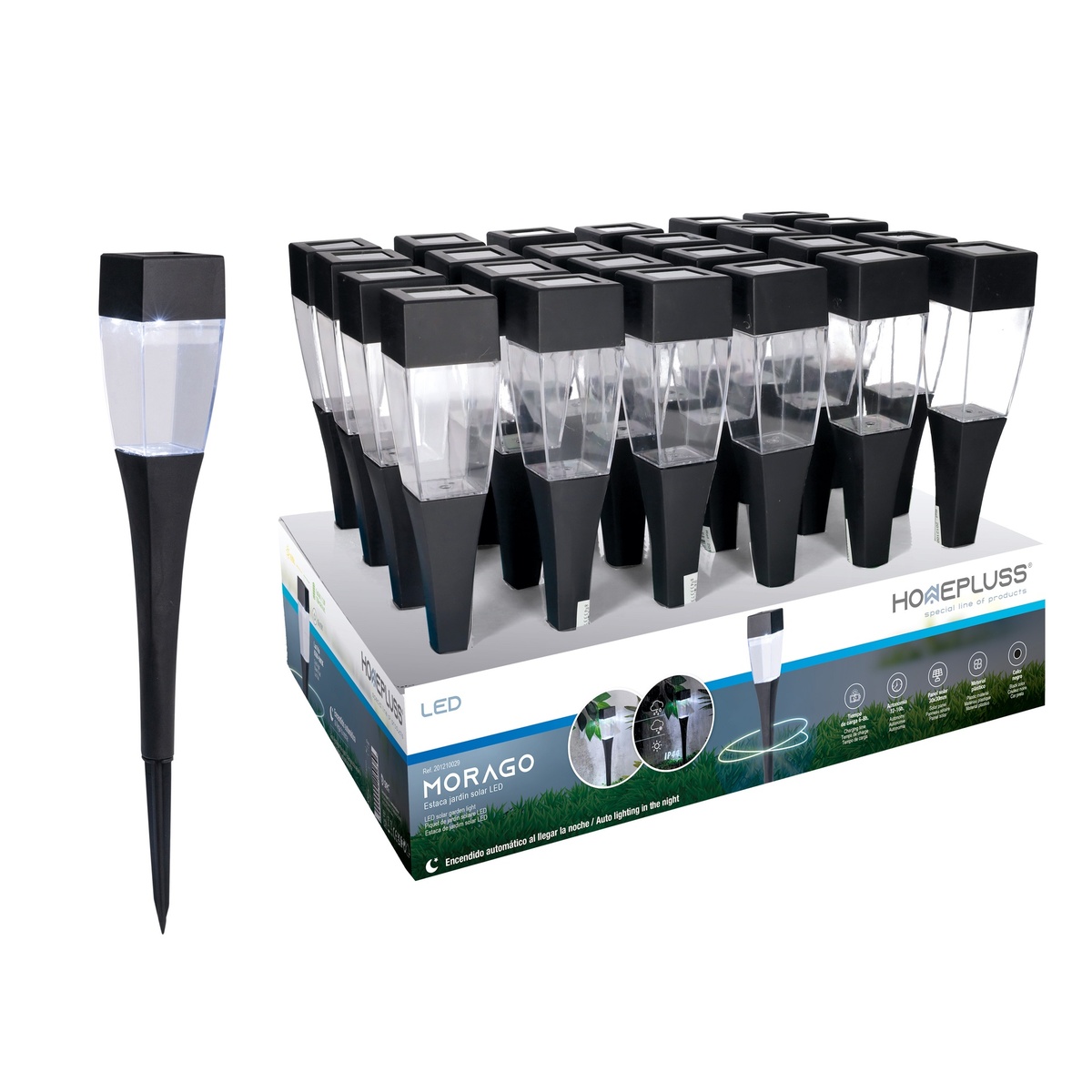 Morago LED solar garden light 6300-6900K IP44 - 24pcs inner box