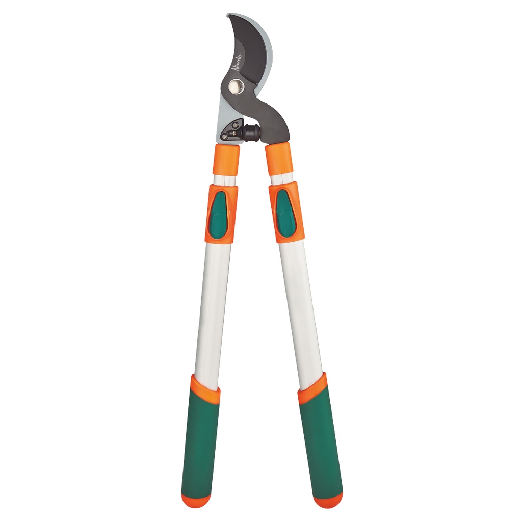 Telescopic pruning shears with bypass cutting steel blade 160mm