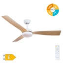 Ventilateur de plafond Cefalú avec CCT réglable et commande Ø132 3 pales DC Blanc