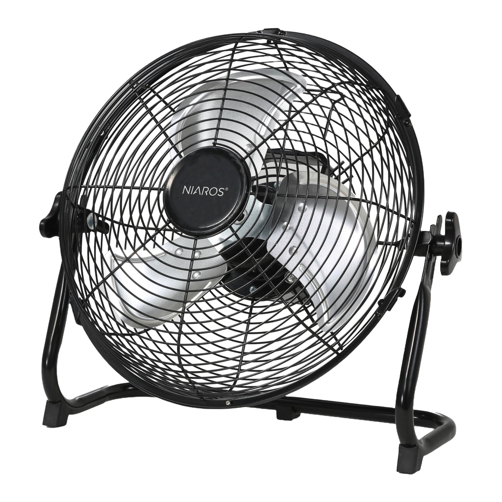 Nuoro Portable metalic floor fan Ø40cm 15W DC motor Black