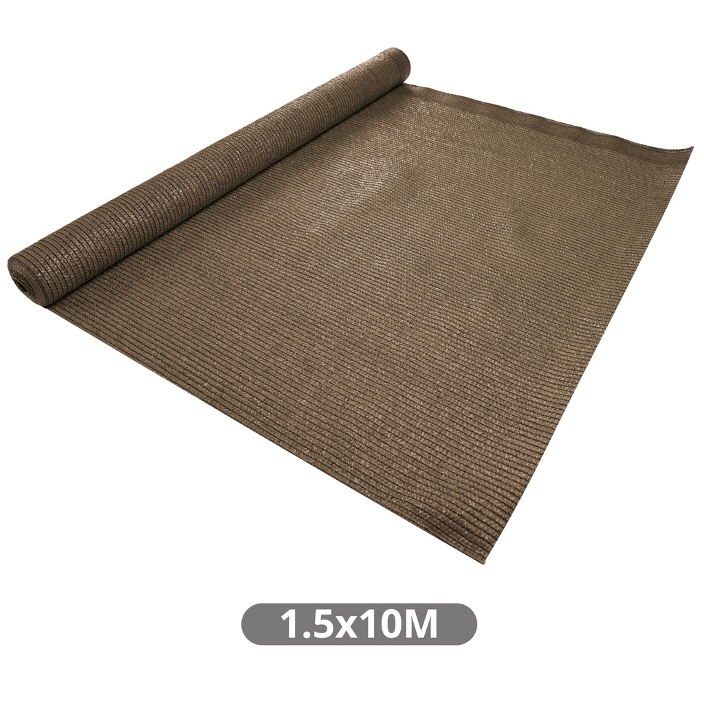Malla de sombreo 1,5x10M 80gr Marrón