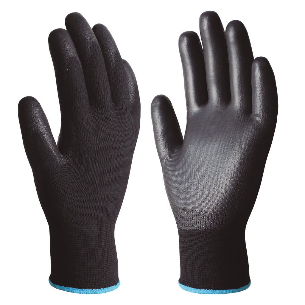 Gant en polyester et polyuréthane Noir - Taille 8