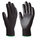 Gant en polyester et polyuréthane Noir - Taille 9