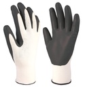 Polyester and Nitrile Glove White/Grey - Size 10