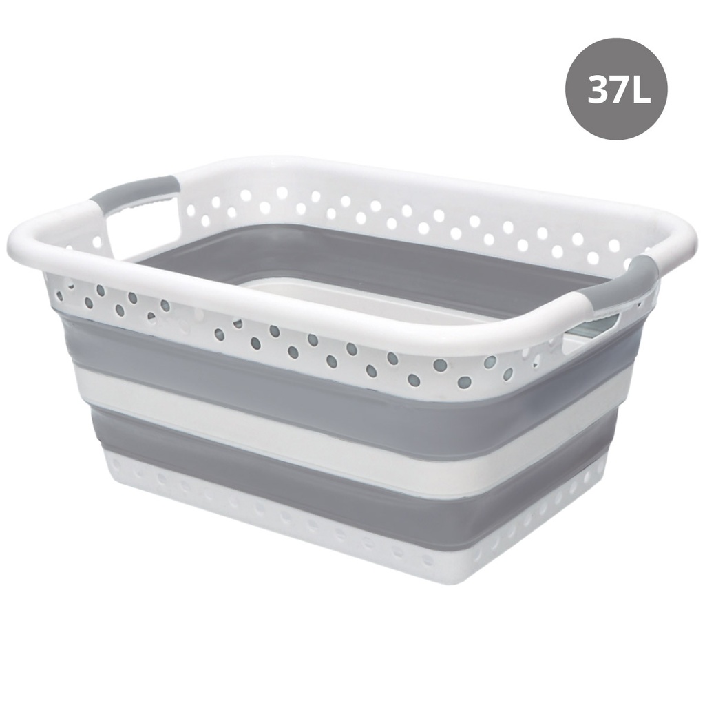 Cesto de roupa dobrável 37L