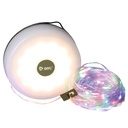 Linterna solar LED camping con guirnalda 10M recargable USB 150lm