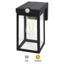 Sorso solar LED bulkhead with movement and night sensor 2W 3000K