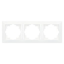 3 gang cover frame Iota White