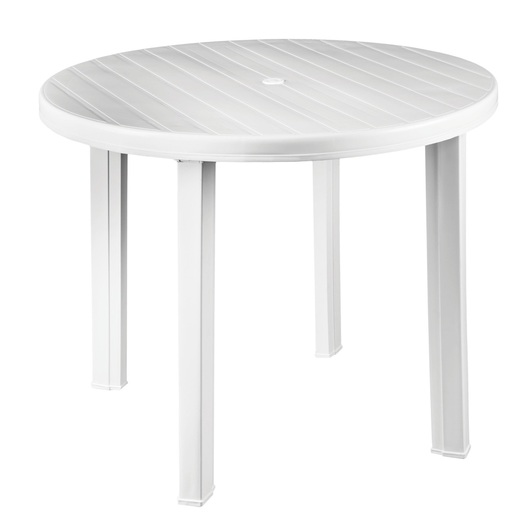 Mesa redonda de jardim em polipropileno 900x720mm