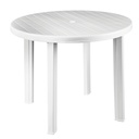 Polypropylene garden round table 900x720mm