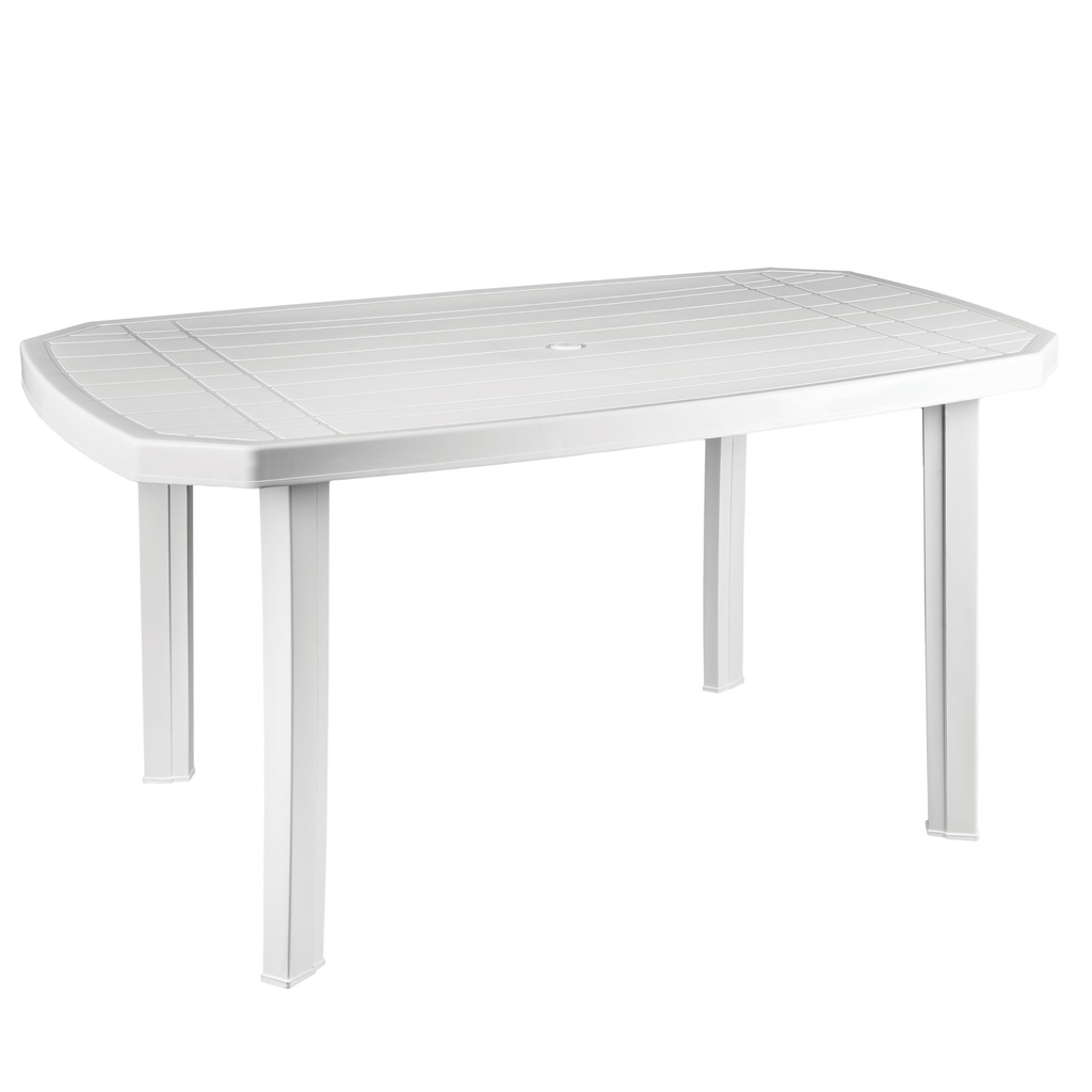 Mesa retangular de jardim em polipropileno 1350x860x730mm