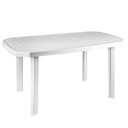 Rectangular polypropylene garden table 1350x860x730mm