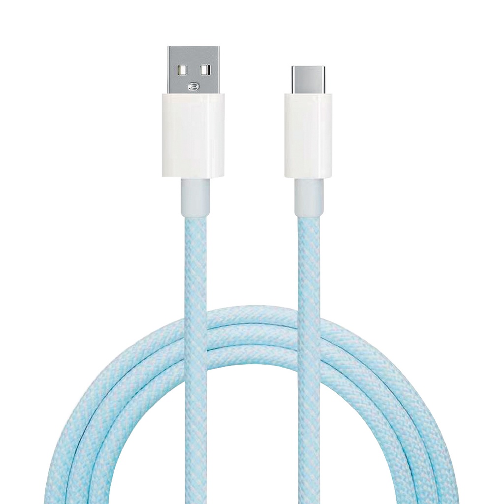USB to USB C cable braided nylon 1,5M