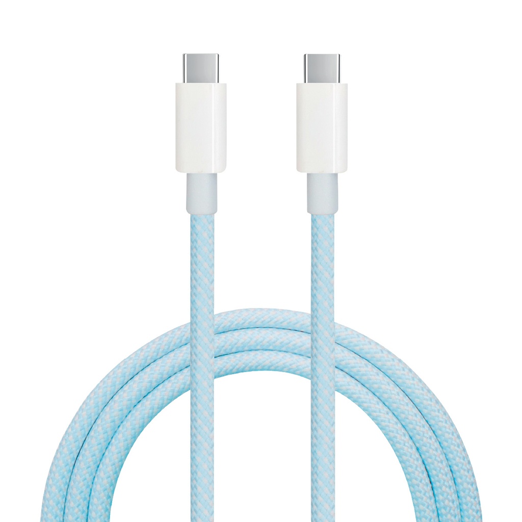 Cabo USB Tipo C para USB Tipo C nylon trançado 1,5M