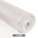 Malla plástico 5x5mm 1x50M Blanco