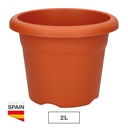 Maceta redonda Terra Ø180mm Marrón