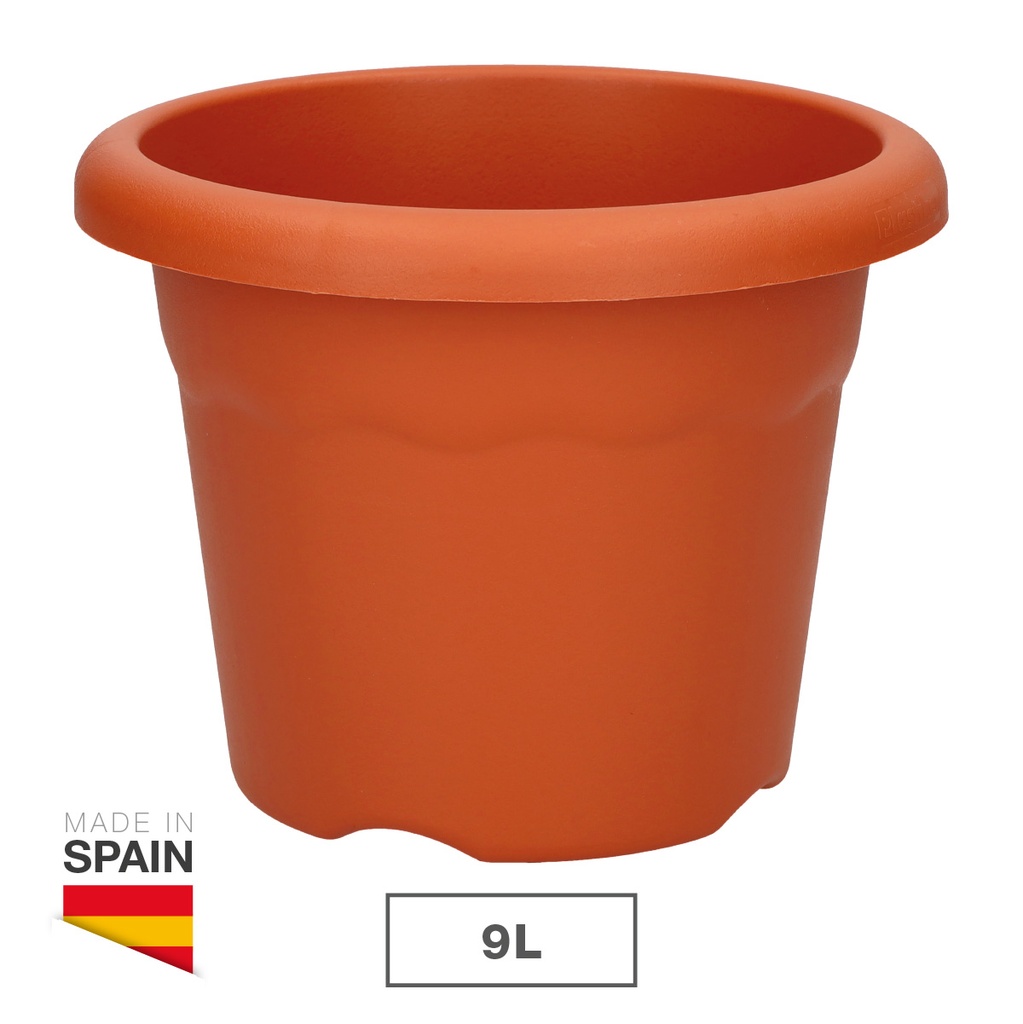 Terra round pot Ø300mm Brown